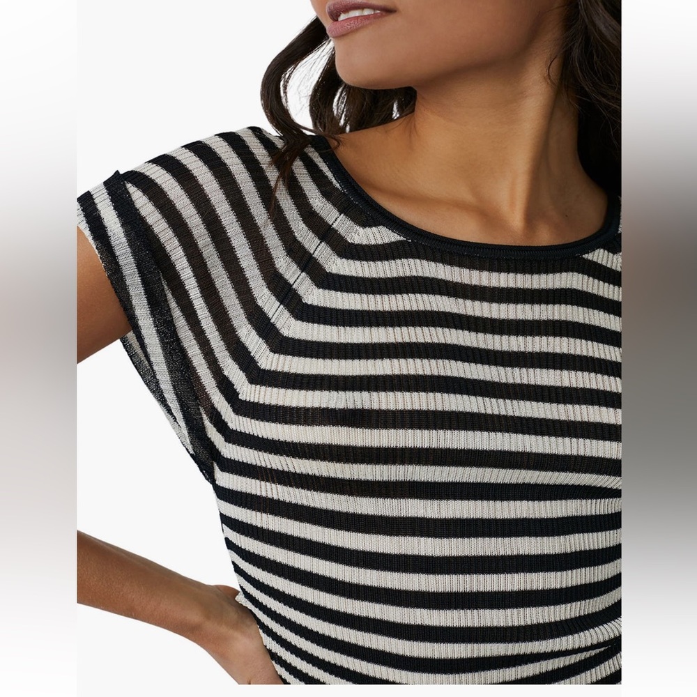 📣Moving Sale!! NEW Free People Slinky Stripe Knit Top Large